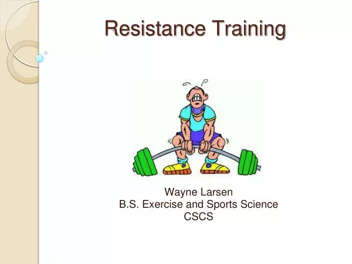 Resistance Exercise Training in Individuals With and Without