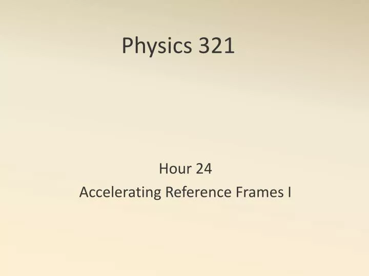physics 321