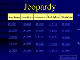 jeopardy