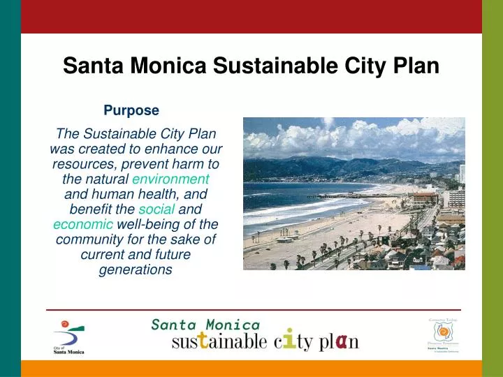 santa monica sustainable city plan