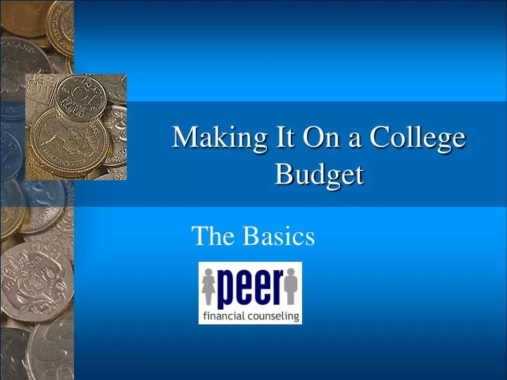 making it on a college budget