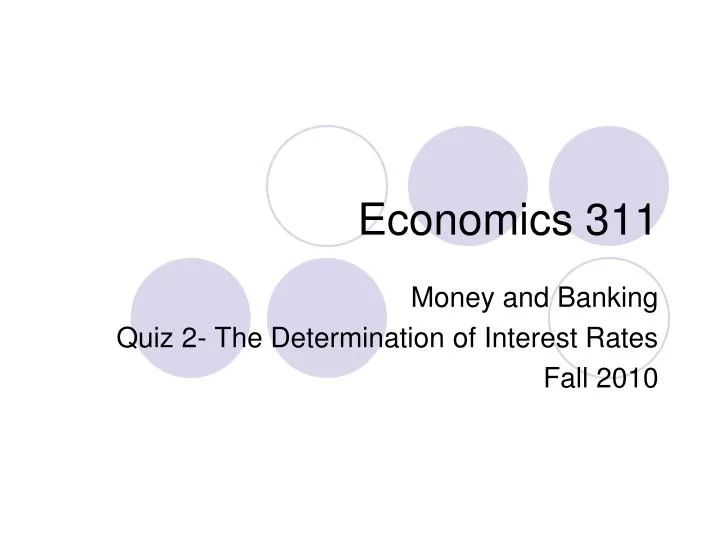 economics 311