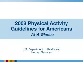 PPT - Physical Activity Guidelines For Adolescents PowerPoint ...