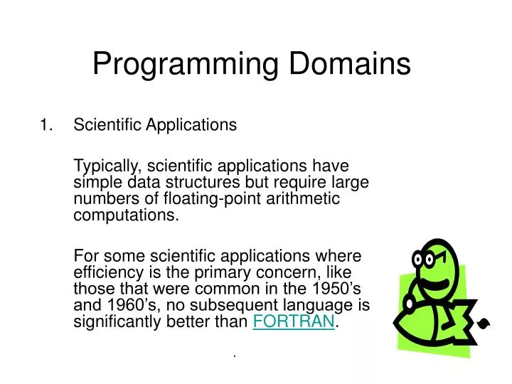 programming domains