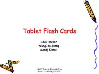 Tablet Flash Cards