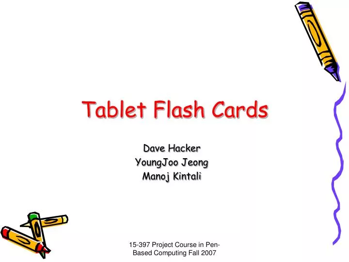 tablet flash cards