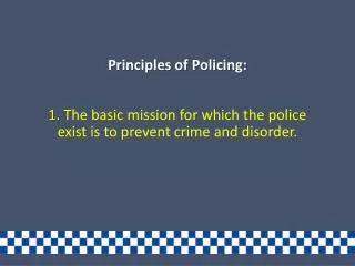 Principles of Policing: