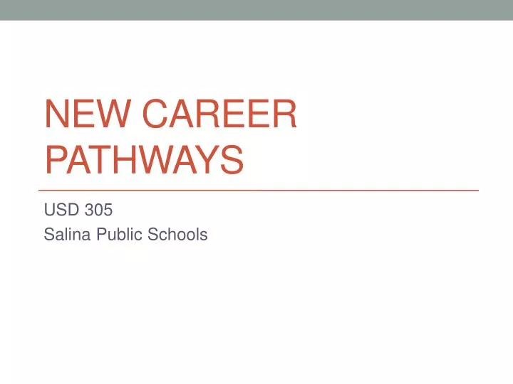 new career pathways