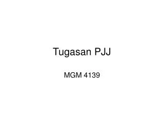 Tugasan PJJ