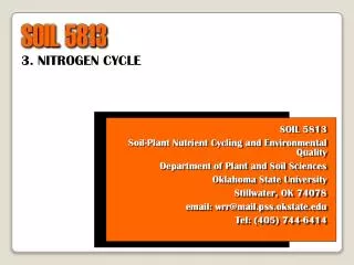 3. NITROGEN CYCLE