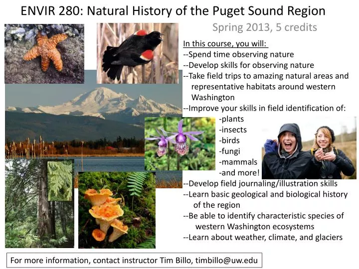 envir 280 natural history of the puget sound region