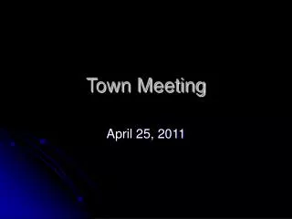 Town Meeting
