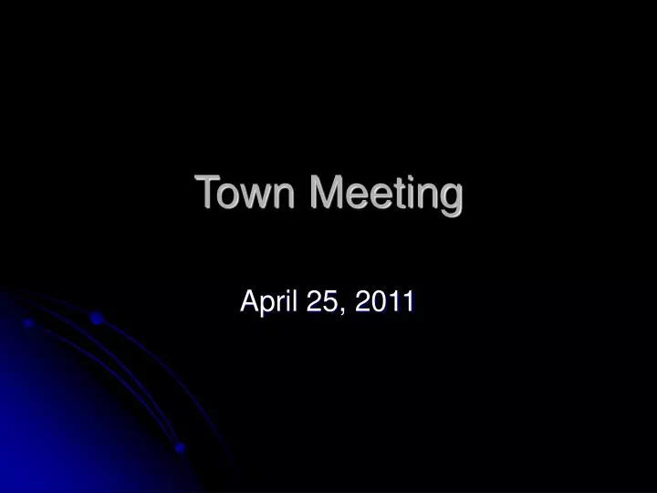town meeting