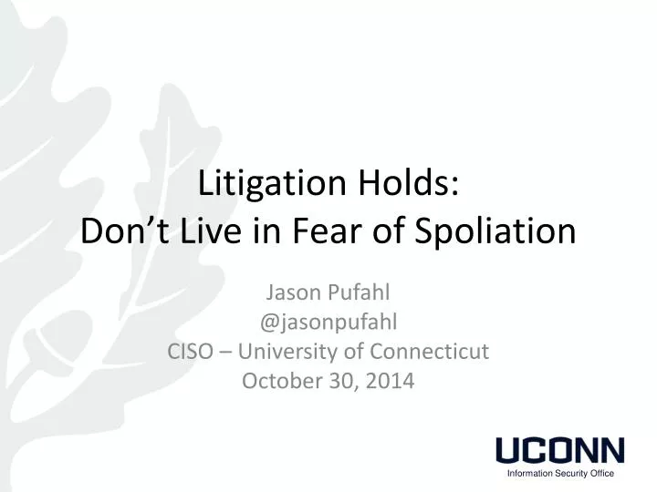 litigation holds don t live in fear of spoliation