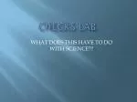 Investigating Connections: Science & Check Writing - slide 1