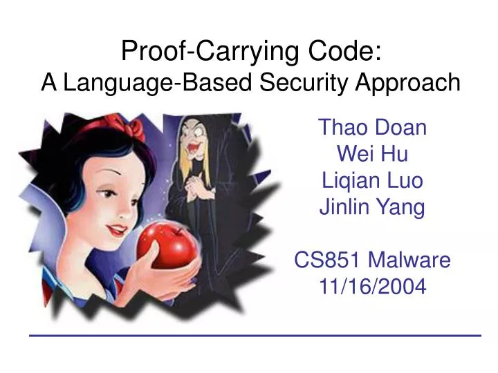proof carrying code a language based security approach