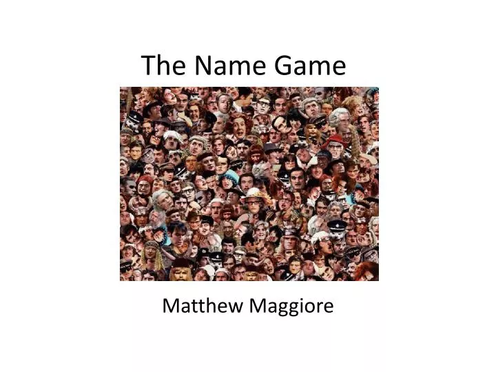 the name game