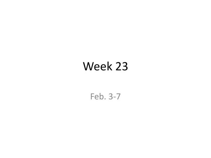 week 23