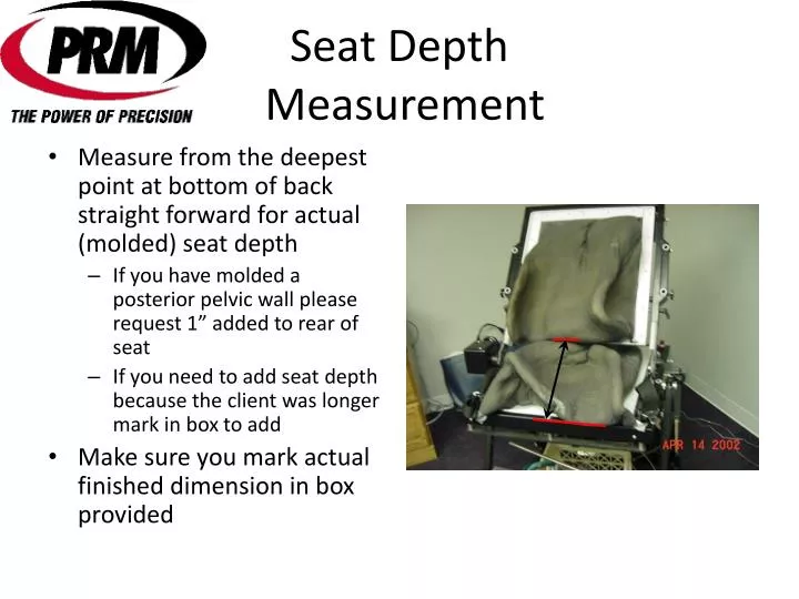 seat depth measurement