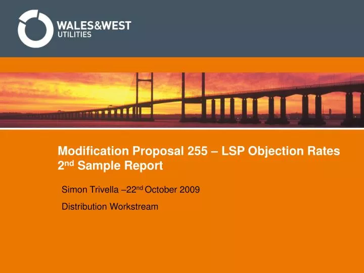 modification proposal 255 lsp objection rates 2 nd sample report