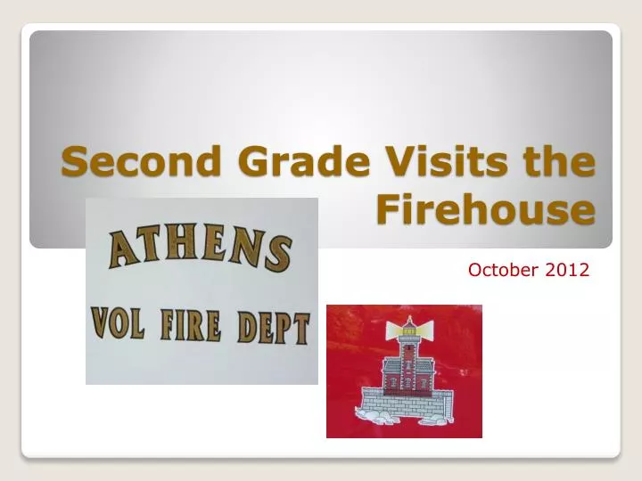 second grade visits the firehouse