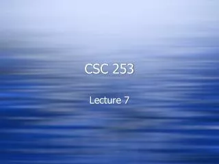 csc 253