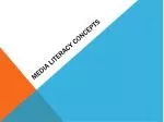 Unveiling Media Literacy Concepts - slide 1