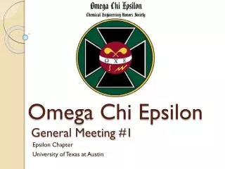 Epsilon Chapter University of Texas at Austin