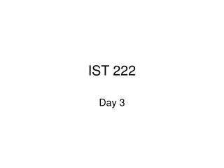 IST 222