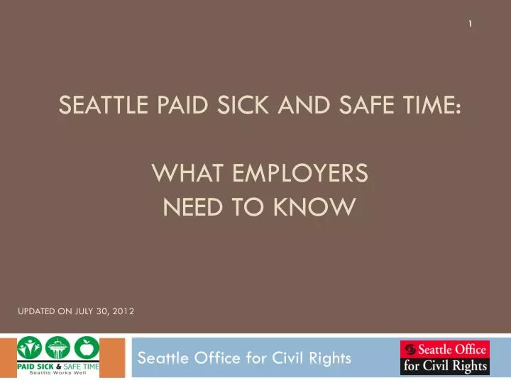 seattle paid sick and safe time what employers need to know