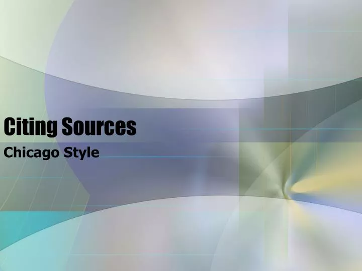 citing sources