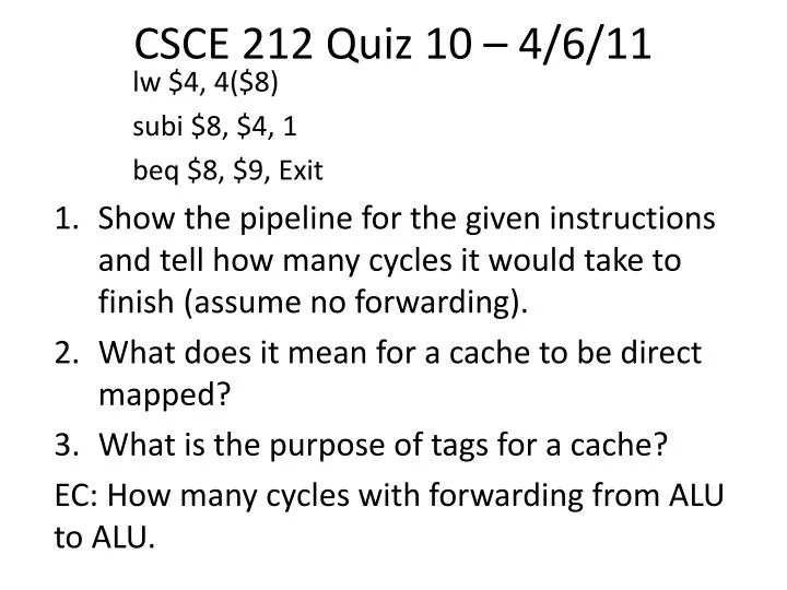 csce 212 quiz 10 4 6 11