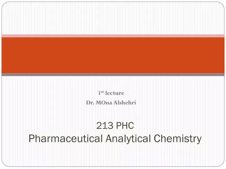 213 phc pharmaceutical analytical chemistry