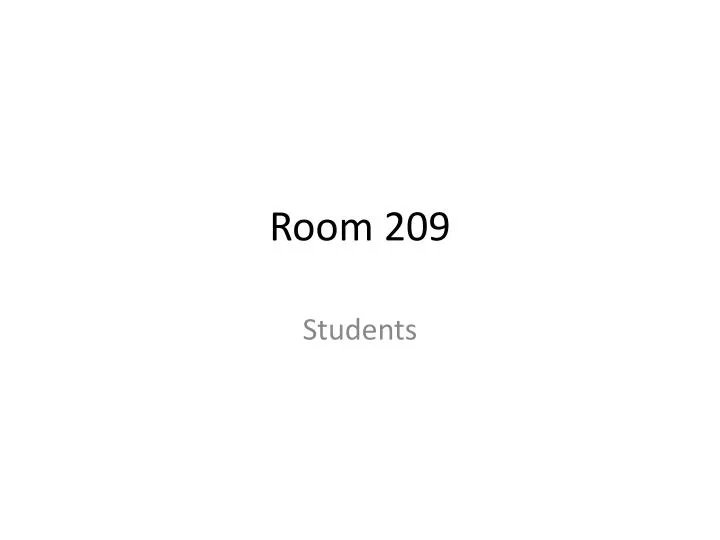 room 209