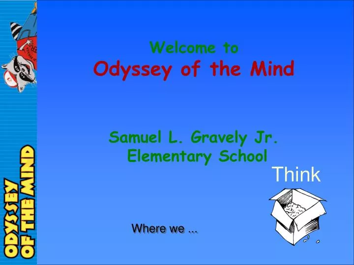 welcome to odyssey of the mind samuel l gravely jr elementary school