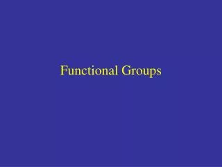 functional groups