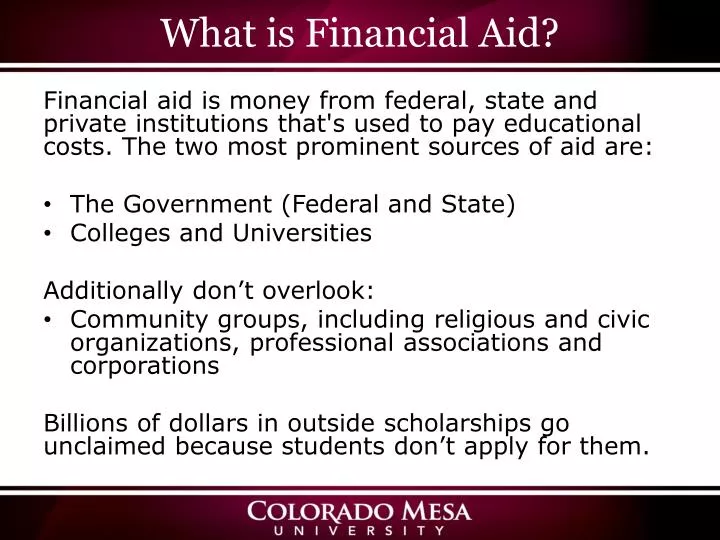 what is financial aid