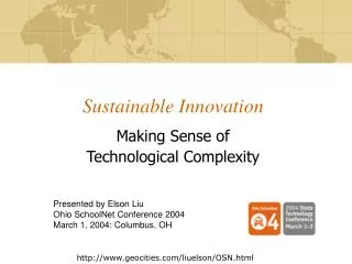 Sustainable Innovation