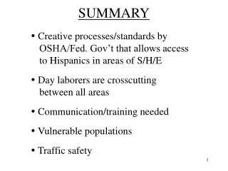 summary