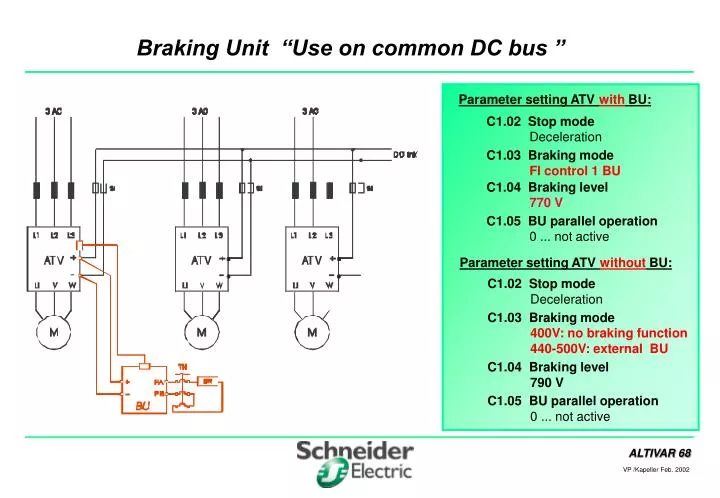 braking unit use on common dc bus