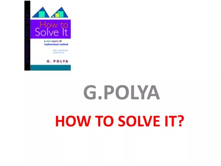 how to solve it