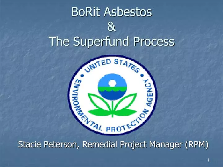 borit asbestos the superfund process