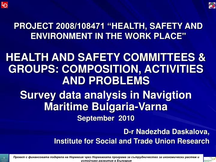 project 2008 108471 health safety and environment in the work place