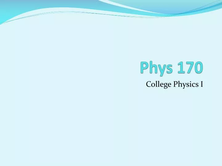 phys 170