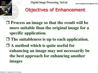 Objectives of Enhancement