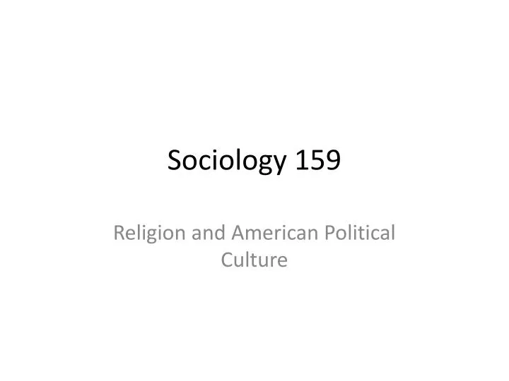 sociology 159