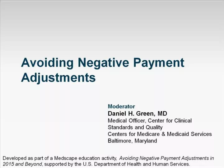 avoiding negative payment adjustments