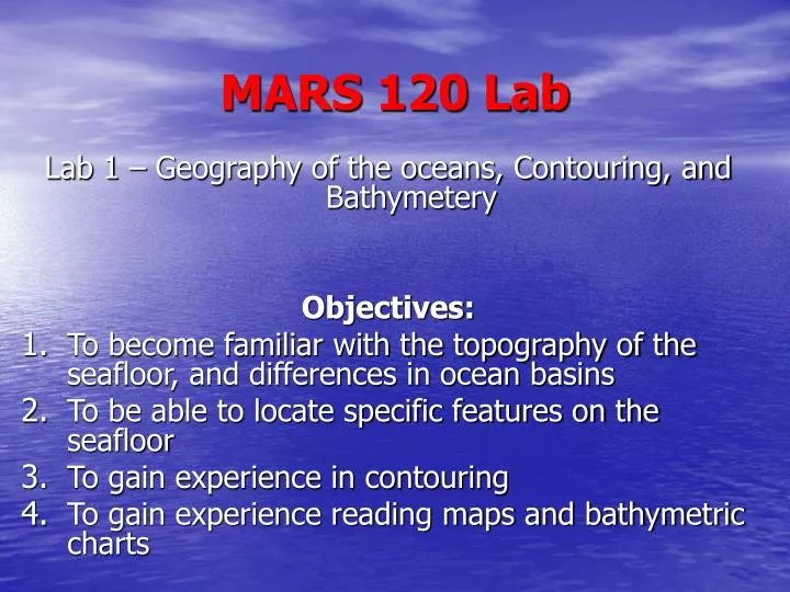 mars 120 lab