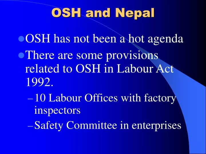 osh and nepal