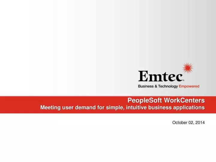 peoplesoft workcenters meeting user demand for simple intuitive business applications